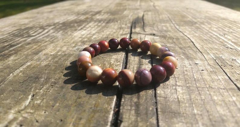 Mookaite Bracelet 10mm Protection Bracelet Courage Bracelet Grounding Bracelet Strength Bracelet for Mens Bracelet Womens Gift for Men Gift