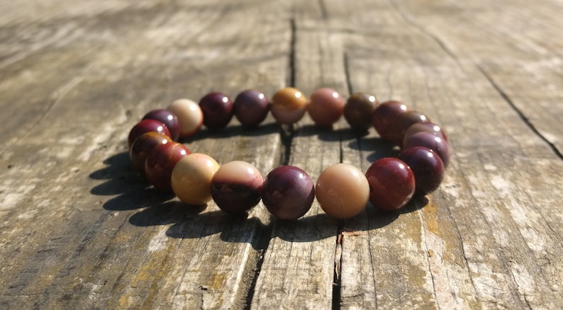 Mookaite Bracelet 10mm Protection Bracelet Courage Bracelet Grounding Bracelet Strength Bracelet for Mens Bracelet Womens Gift for Men Gift