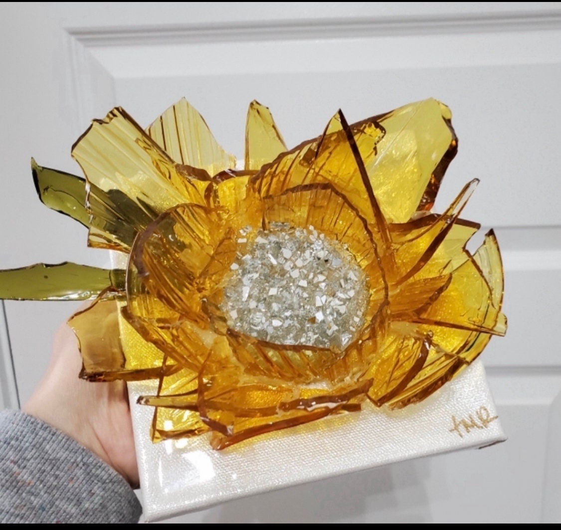ShardWorx Crushed Glass - Sea Oats Yellow 4 lbs