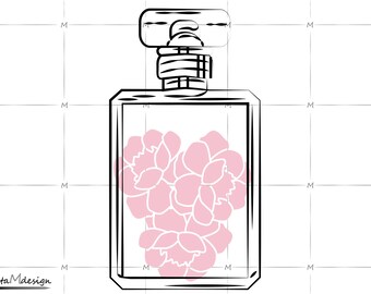 Perfume Bottle Svg Etsy