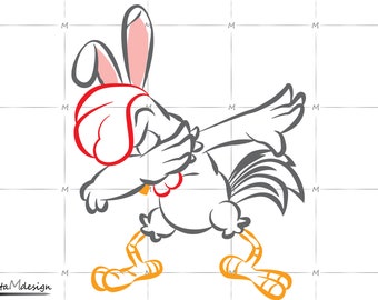Download Dabbing Bunny Etsy