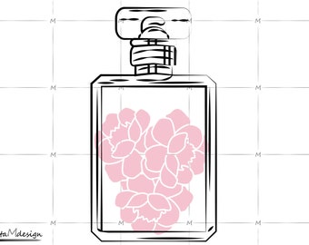 Perfume Bottle Svg Etsy