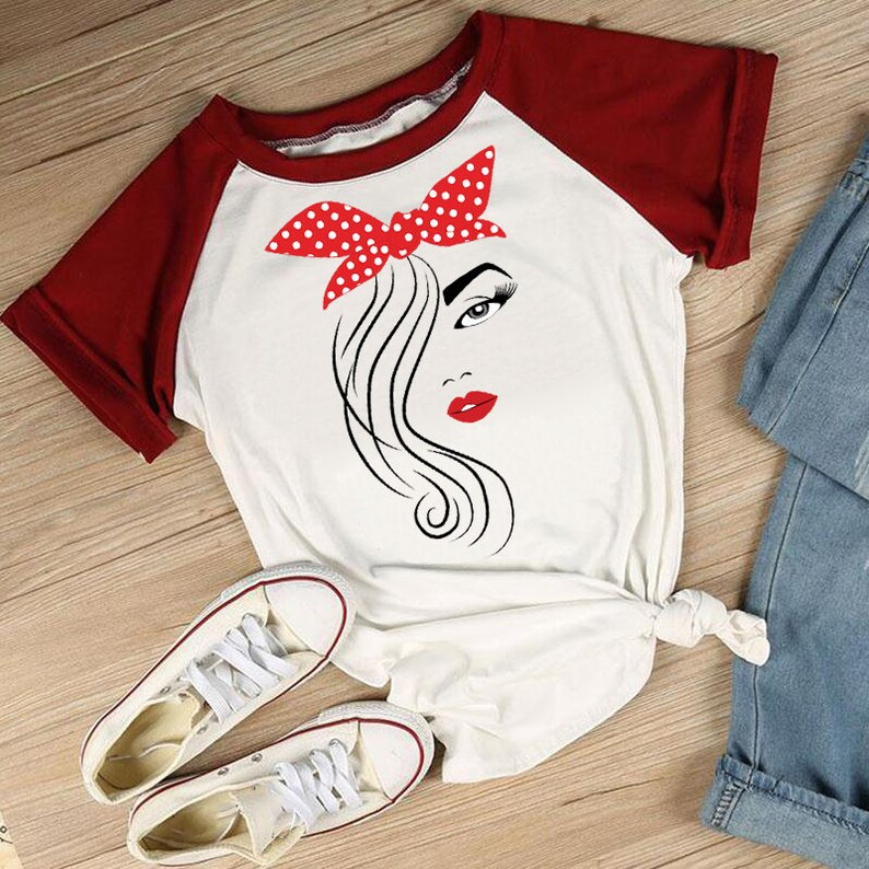 Download Girl with Bandana Digital file Girl SVG Bandana SVG Lips ...