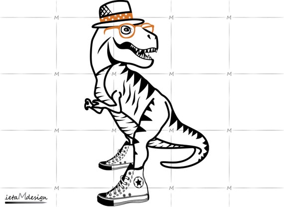 Download Dino With Sneakers Digital File Sneakers Svg Dino Svg Etsy PSD Mockup Templates