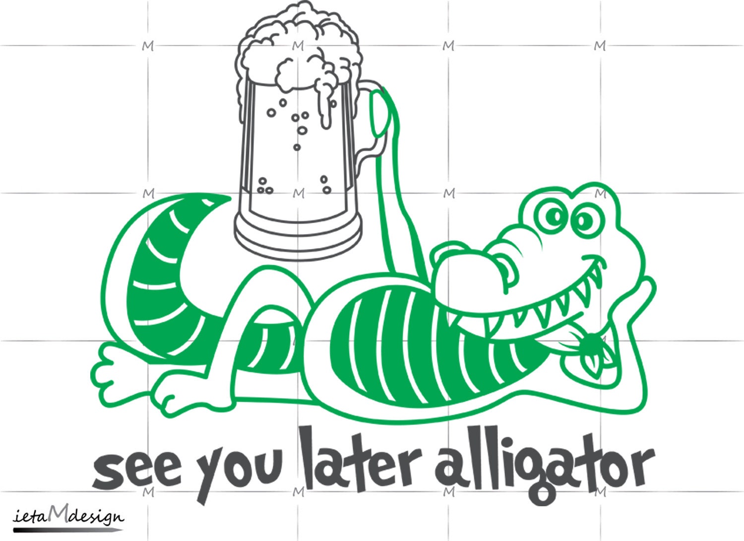 See You Later Alligator Digital File See You Later Alligator Etsy