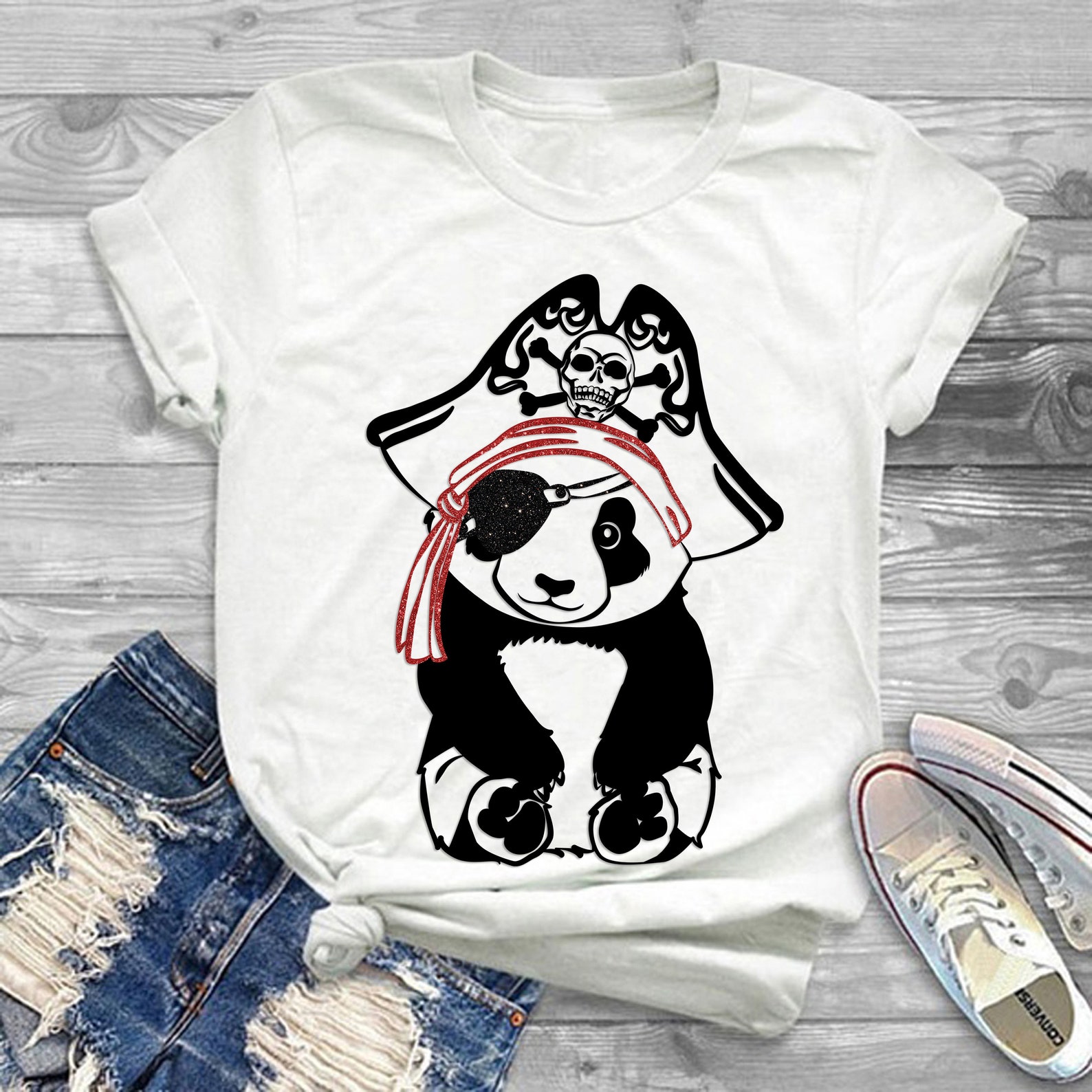 Panda the Pirate Digital File Panda the Pirate Svg Pirate | Etsy