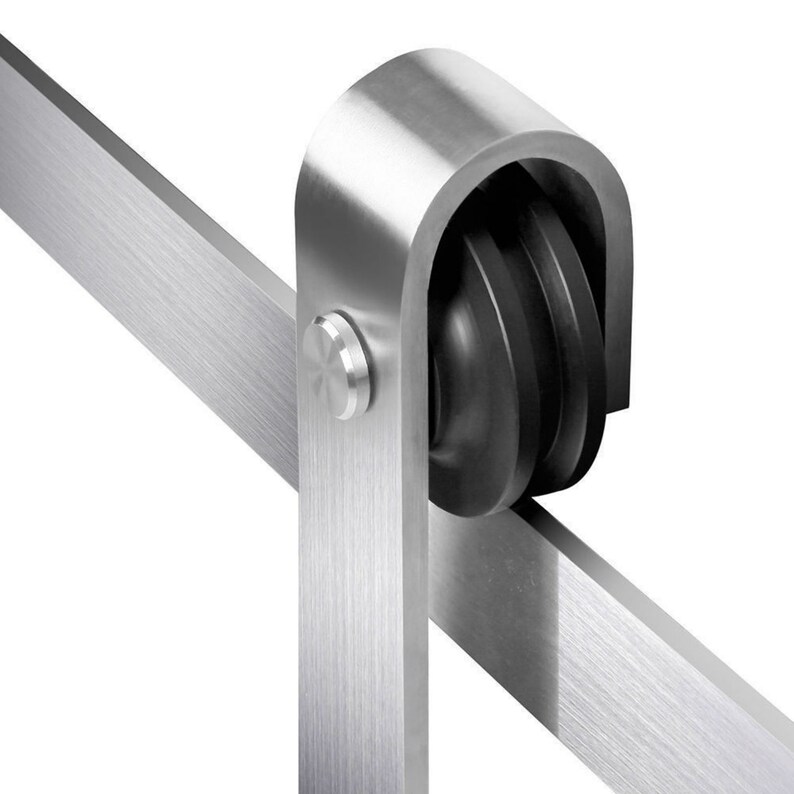 58FT bypass brushed stainless steel barn door hardware one Etsy