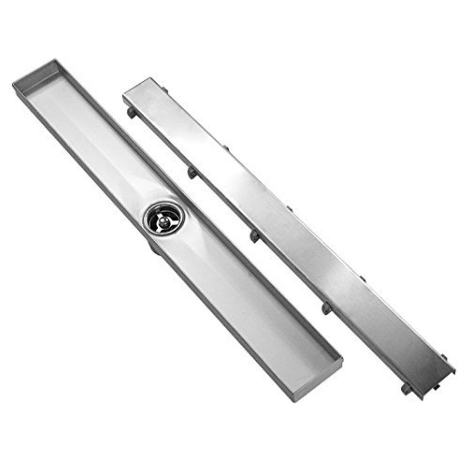 Smooth Surface Flat Stainless Steel Long Shower Channel Drain Etsy