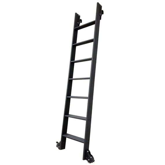 Contemporary Telescopic Vertically Stored Black Aluminum Alloy