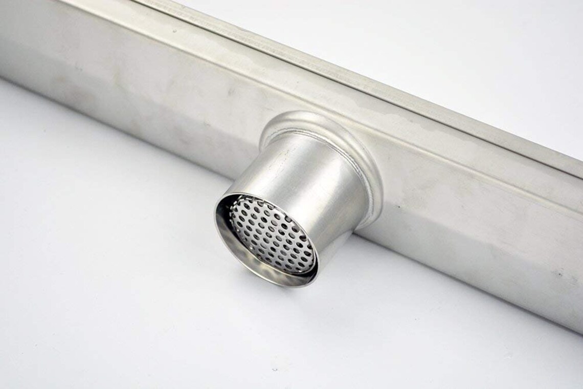Smooth Surface Flat Stainless Steel Long Shower Channel Drain Etsy