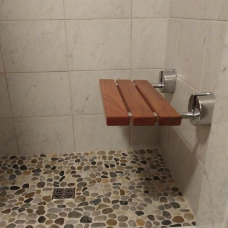 20 Modern Solid Teak Wood Folding Shower Seat Bench Etsy