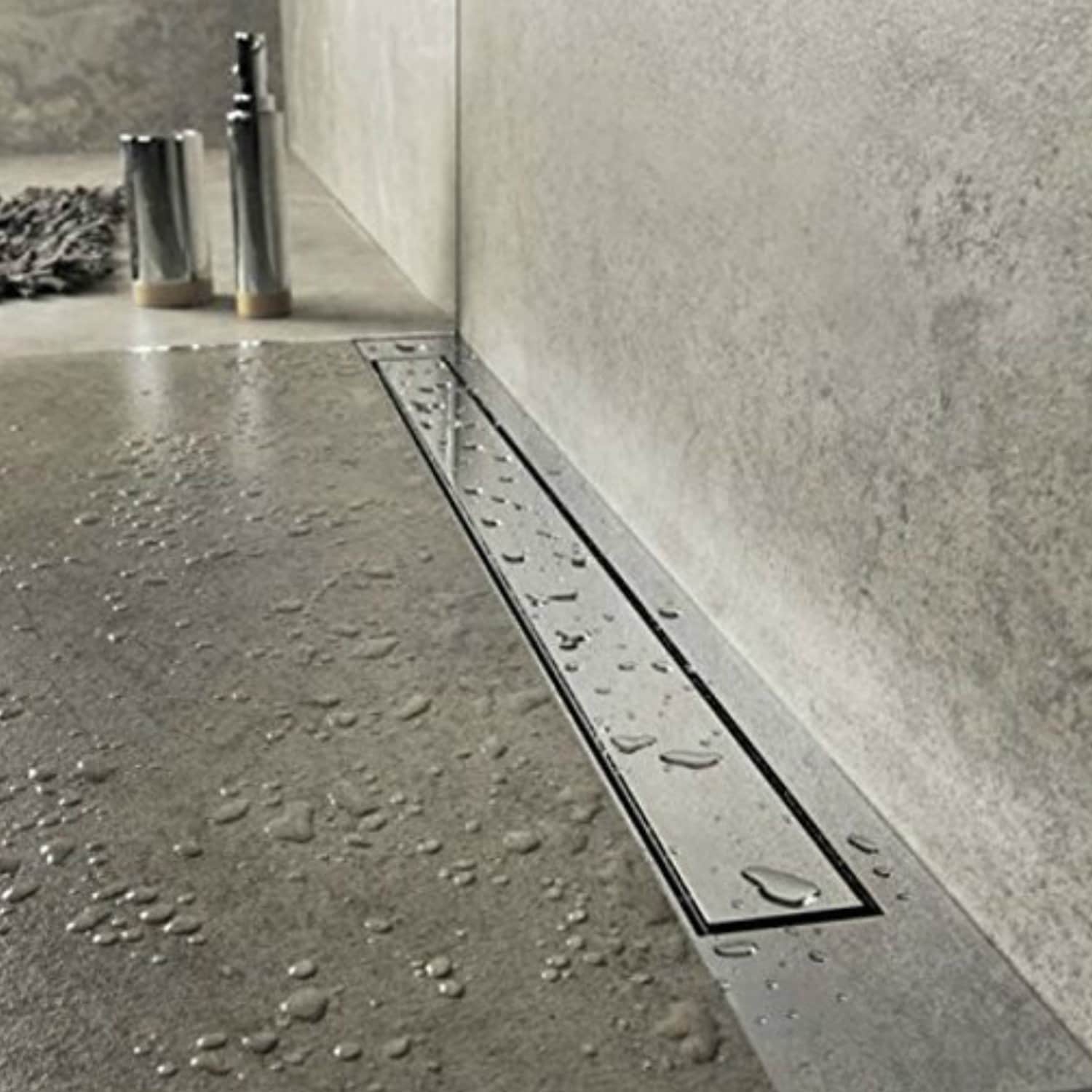 Smooth Surface Flat Stainless Steel Long Shower Channel Drain Etsy