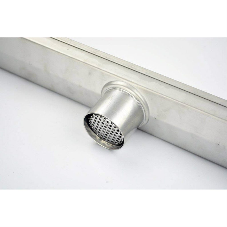 Zipper Cut Brushed Stainless Steel Long Shower Channel Drain Etsy