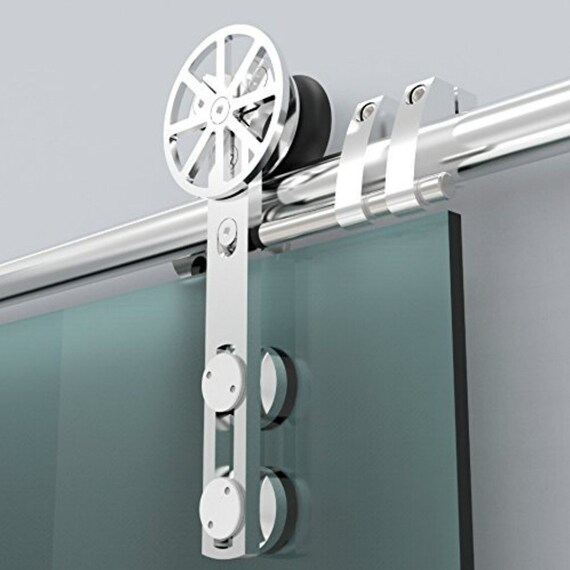 Rotatable Spoke Wheel Movable Decoration Core Modern DUAL WHEEL Bypass Brossé Acier inoxydable Haut monté Sliding
