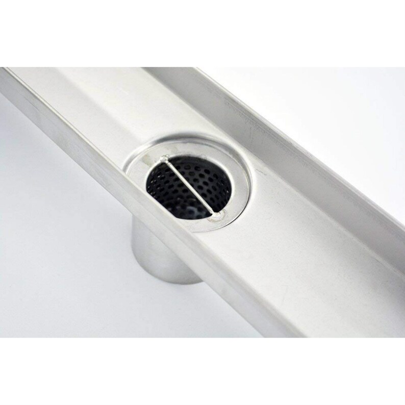 Zipper Cut Brushed Stainless Steel Long Shower Channel Drain Etsy