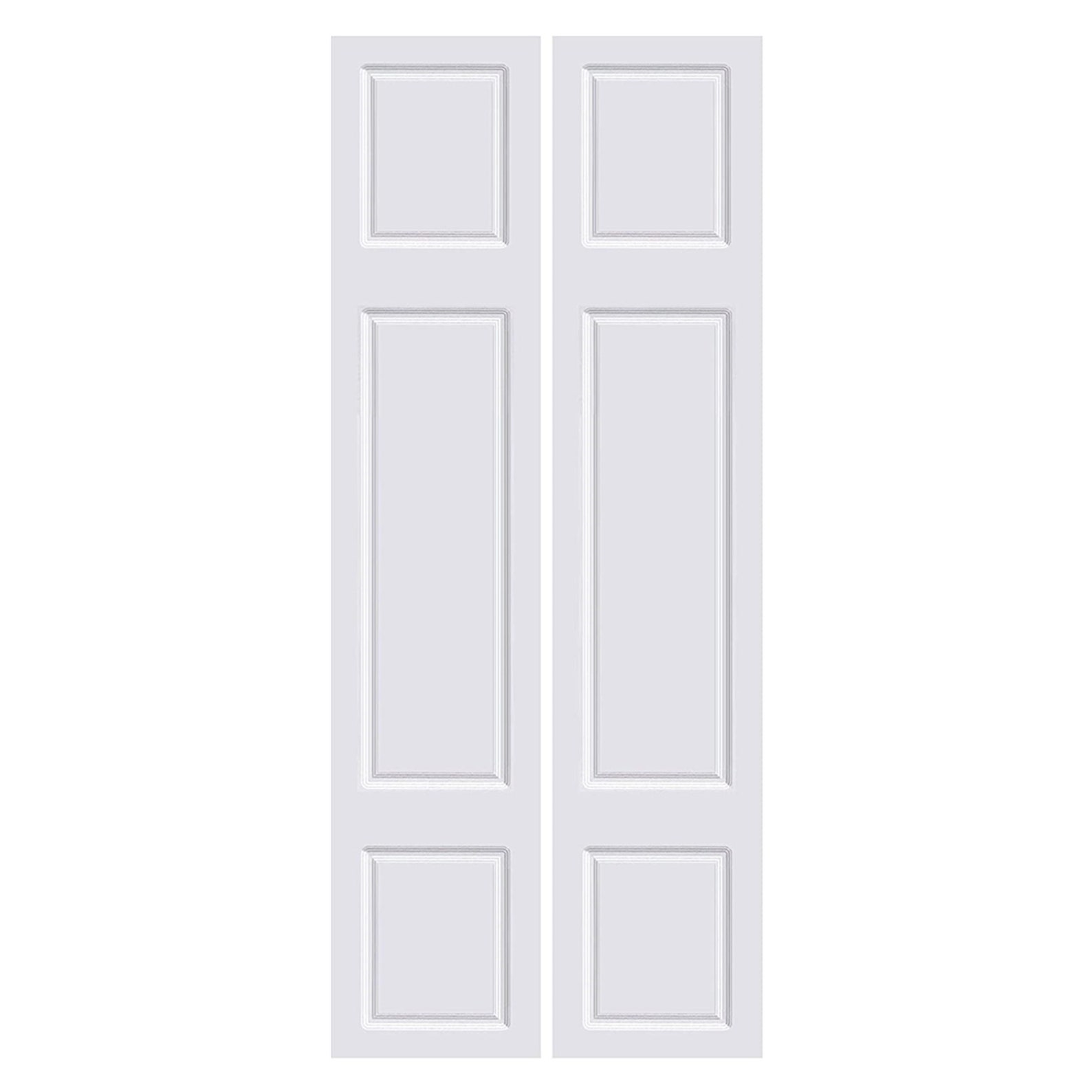3-Panel Style Bi-fold Closet Door Interior White MDF Sliding | Etsy