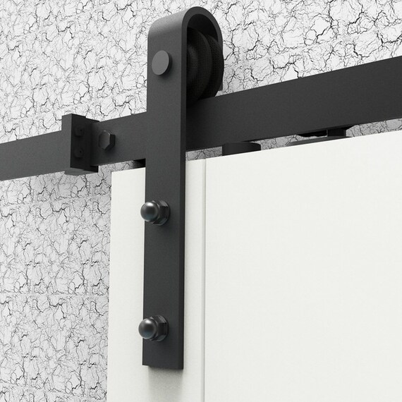 Soft Closing Antique Black Steel Sliding Barn Wood Door Etsy