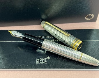 Montblanc Meisterstuck Solitarie Le Grand - Plata de ley - 100% original