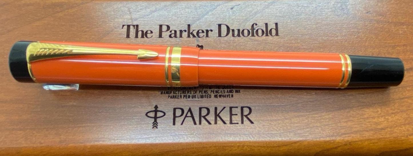 Parker Duofold Centennial - Modern Big Red Fountain Pen With