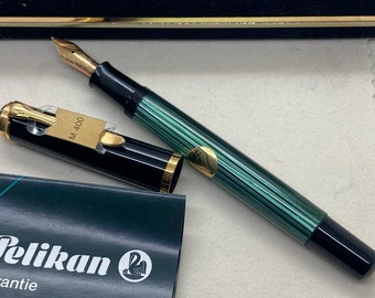 Pelikam400 old style grün gestreift - unbenutzt mit Dosenfüller