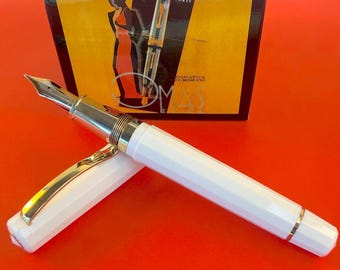 Omas 556/S With Rolled Gold Cap - Flexible Nib - Fountain Pen - Etsy