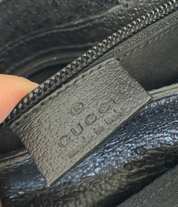 Gucci crossbody black monogrammed canvas 100 ori… Gem