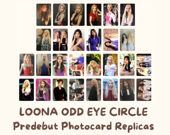 LOONA Odd Eye Circle OEC Pre Debut Solo Album Photocard Replicas | Kim Lip Jinsoul Choerry Unit Photocards Replica