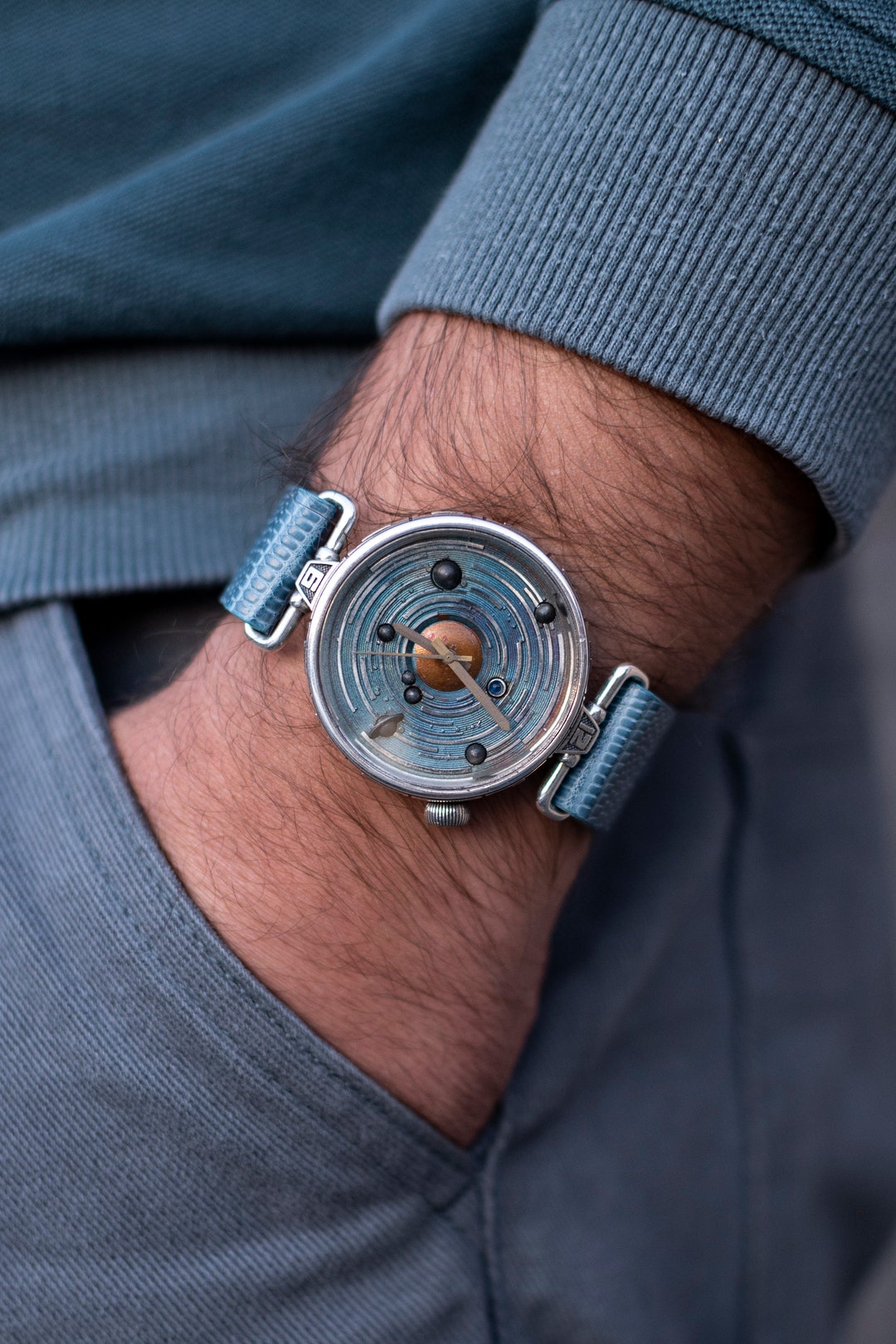 Amazon.com: YingHwa Men's Leather Watch, Vintage Punk Hip