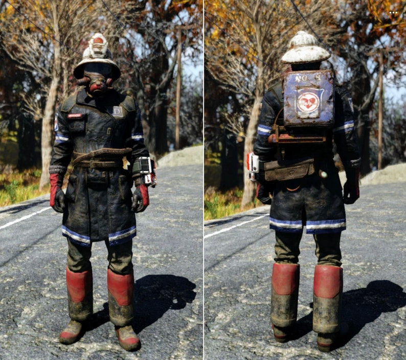 Fallout 76 PS4/5 All Rare Outfits in FO76 BOS Forest Camo Etsy