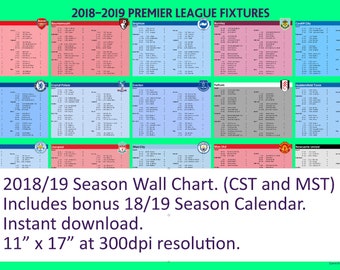 Premier League Wall Chart