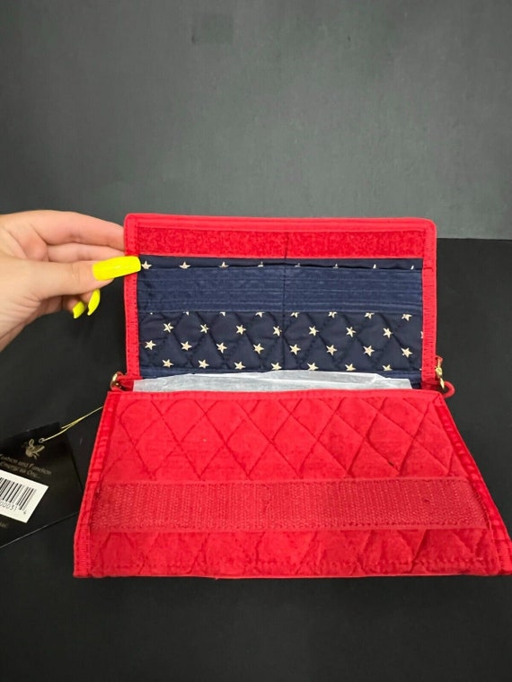 Fundamentals Red White and Blue Stars Quilted Cro… - image 3