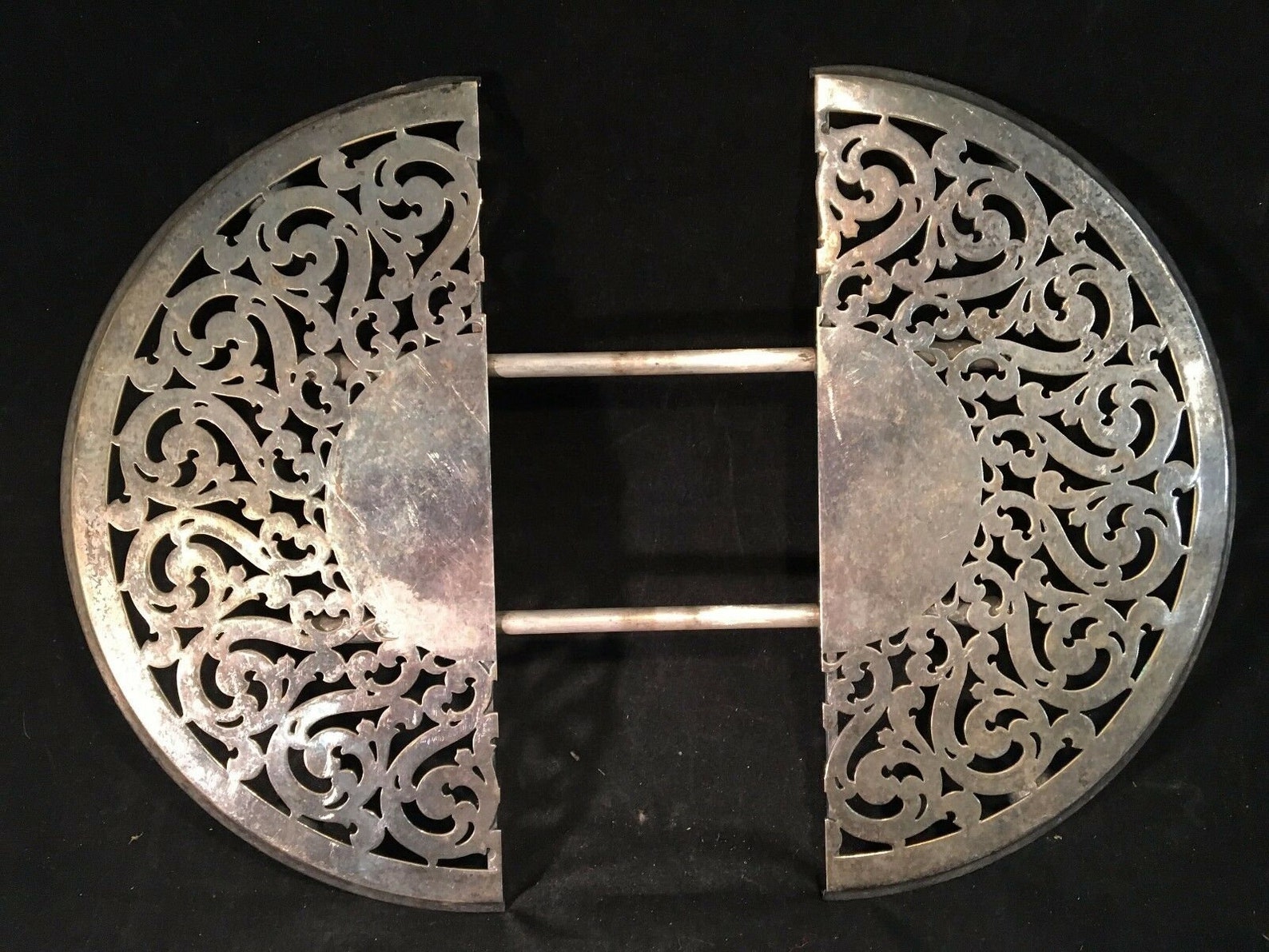 Vintage Silver Deposit On Nickel Silver 228 Adjustable Etsy