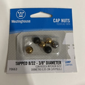 Westinghouse 70663 Cap Nuts Tapped 8/32