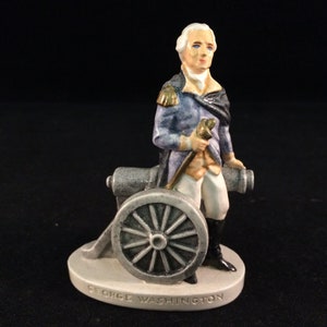 Sebastian Miniature Sml-084A George Washington And Cannon - Hudson 6001 Signed