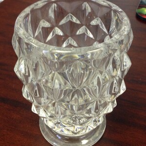 Small Led Crystal Decorative Glass Bowl 3"Dia. 5"Tall