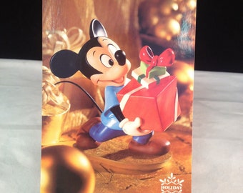 WDCC Disney Post Card 4" x 6" Holiday Mickey Mouse