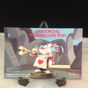 Cartolina Disney WDCC 4" X 6" Coniglio Bianco / Alice