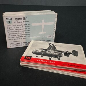 Topps 1956 Jets Trading Card Set - Complete First Set - Cards 1 to 121 - Excelle