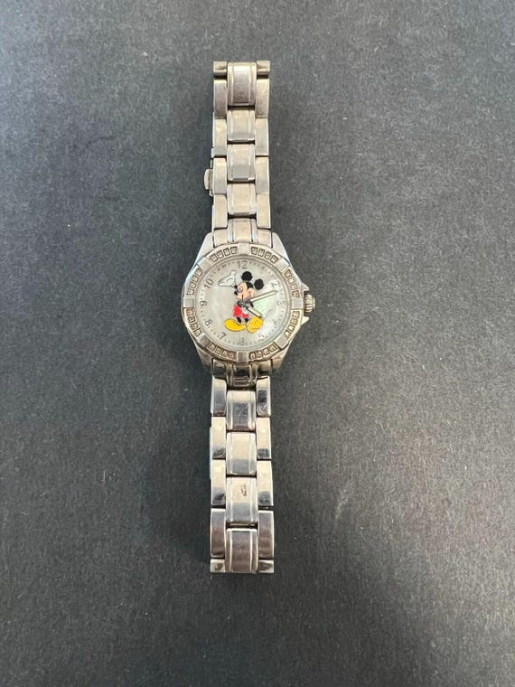 Disney Affinity Mickey Mouse Watch Stainless Stee… - image 4