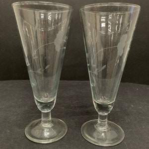 Princess House 442 Heritage Crystal 8oz Glass Set of 2 New in Box