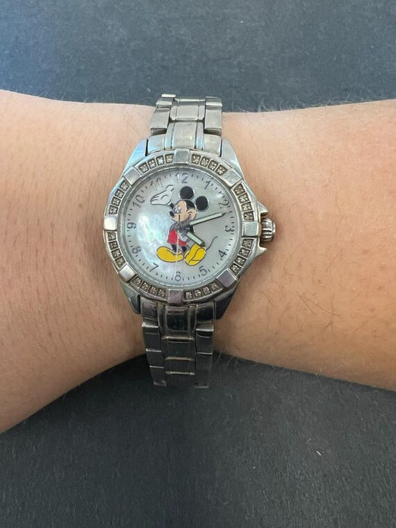 Disney Affinity Mickey Mouse Watch Stainless Stee… - image 3