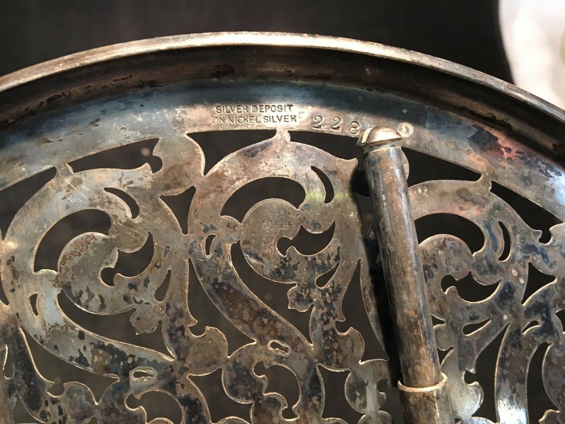 Vintage Silver Deposit on Nickel Silver 228 Adjustable Etsy