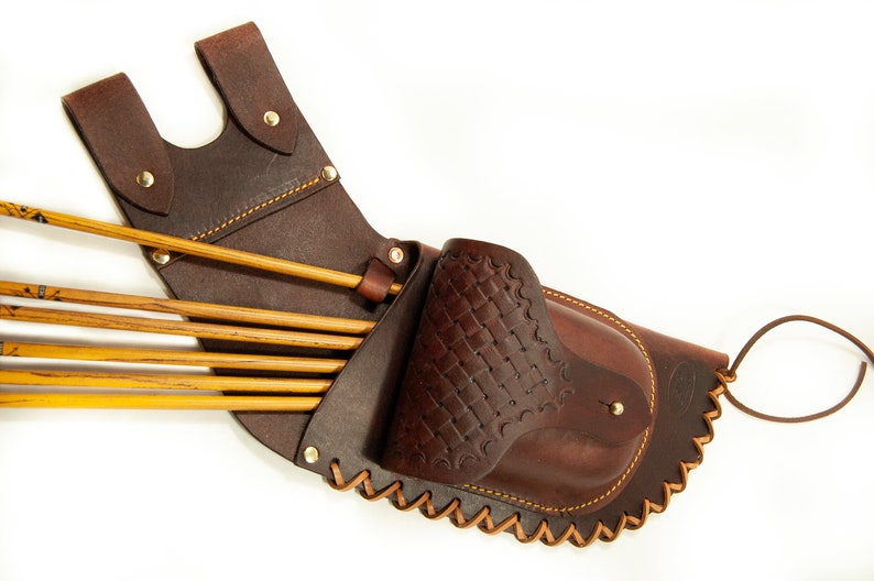 Leather Archery HIP Quiver/armguard combo Archery Belt Quiver Etsy