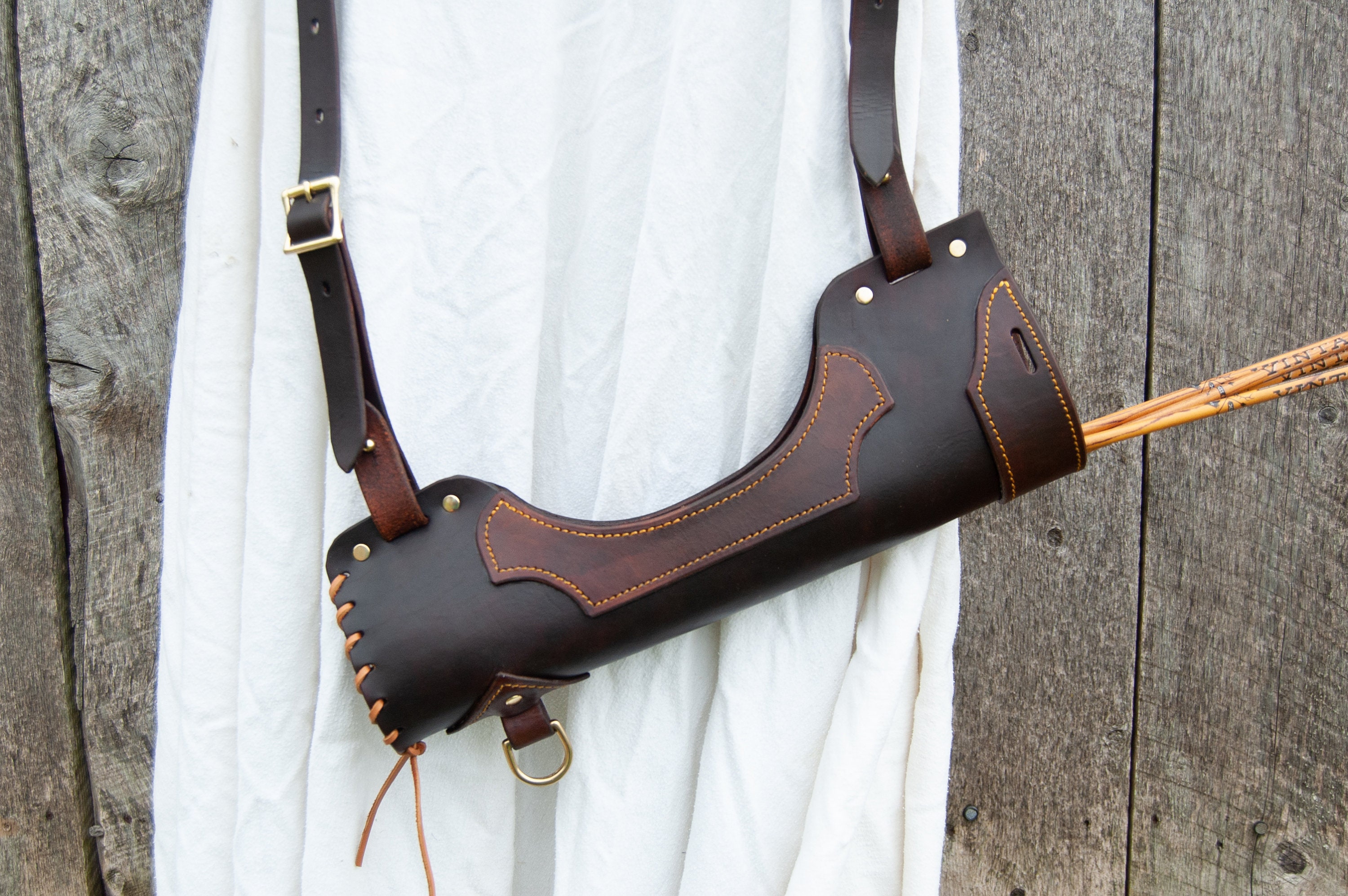 The Stalker Leather Side Quiver Back quiver Stealth Quiver Etsy