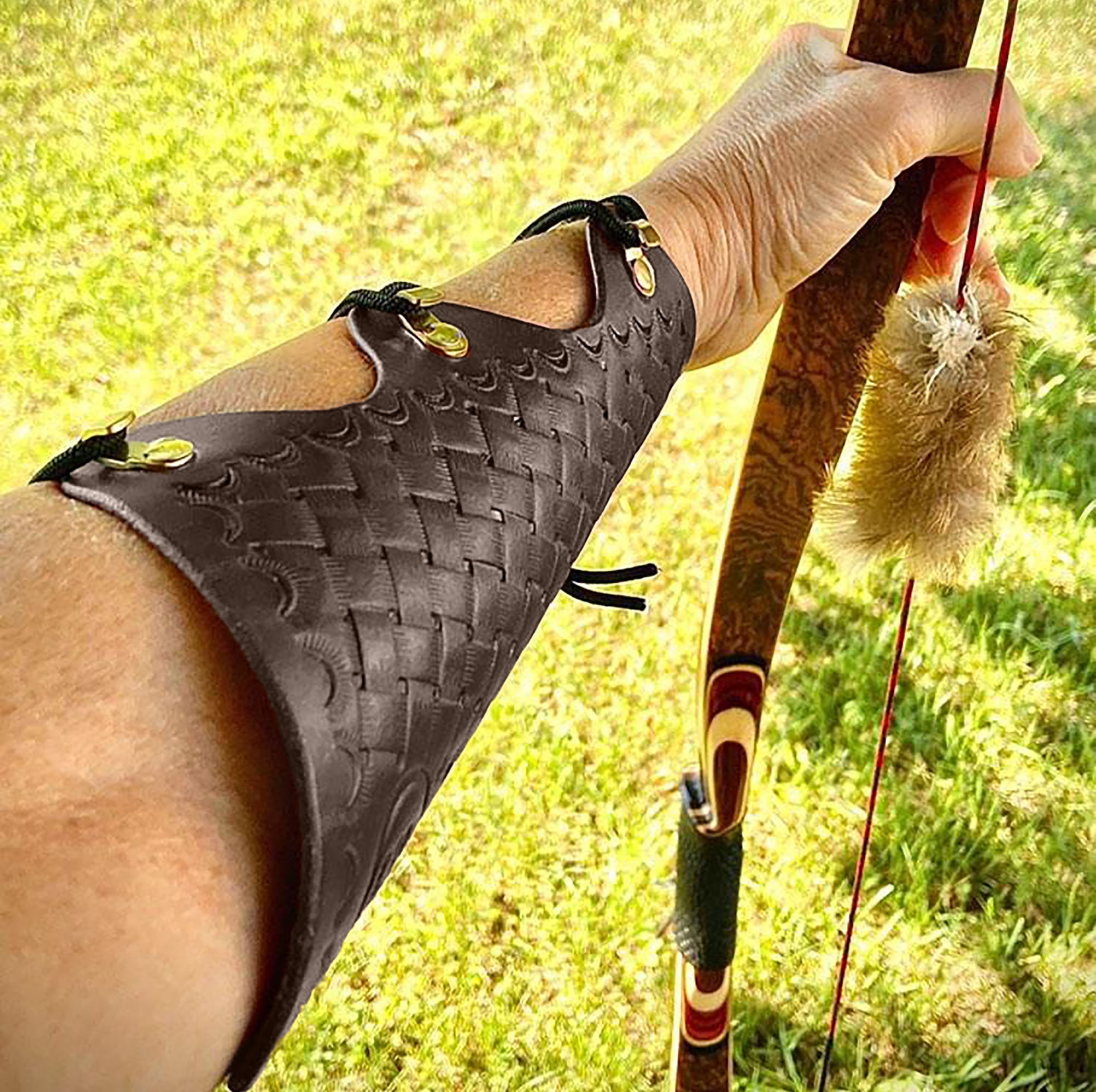Leather Archery HIP Quiver/armguard Combo Archery Belt Quiver Etsy