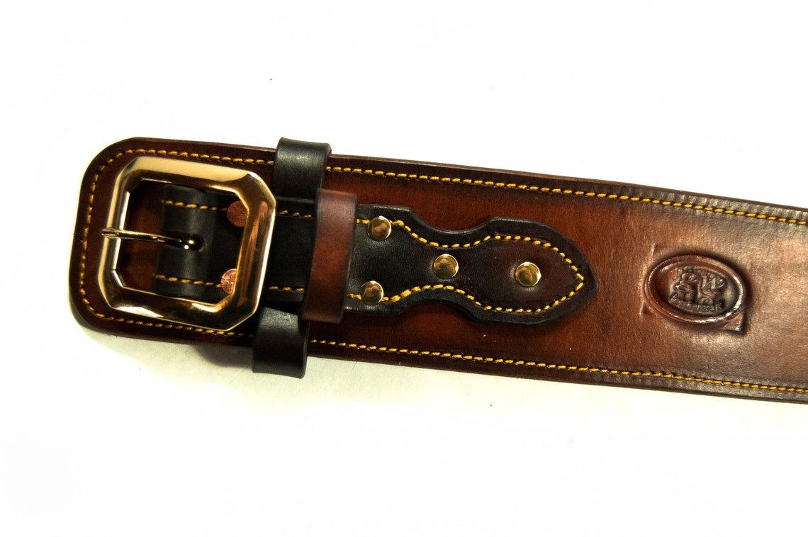 Texas Star Leather Gun Belt Western Gun Belt with Fast Draw Etsy