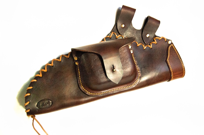 Leather HIP Quiver Archery Quiver LONG Pattern with pocket Etsy