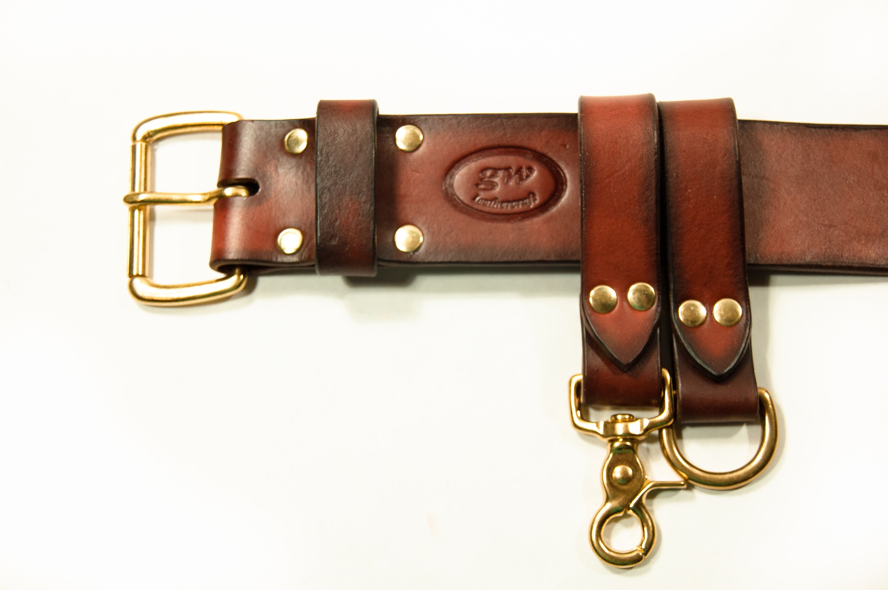 Leather Utility Belt, Bushcraft Gear Belt, Archery Belt, 2 inch wide