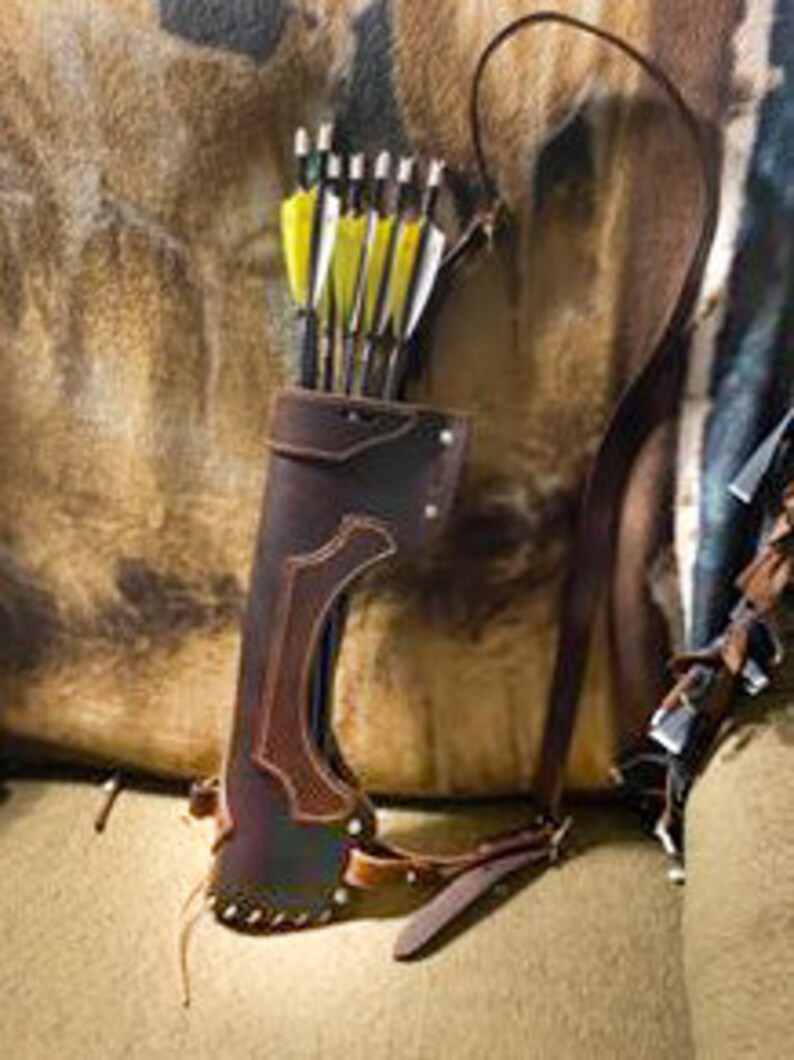 The Stalker Leather Side Quiver Back quiver Stealth Quiver Etsy