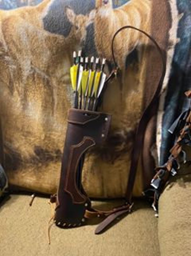 The Stalker Leather Side Quiver Back quiver Stealth Quiver Etsy